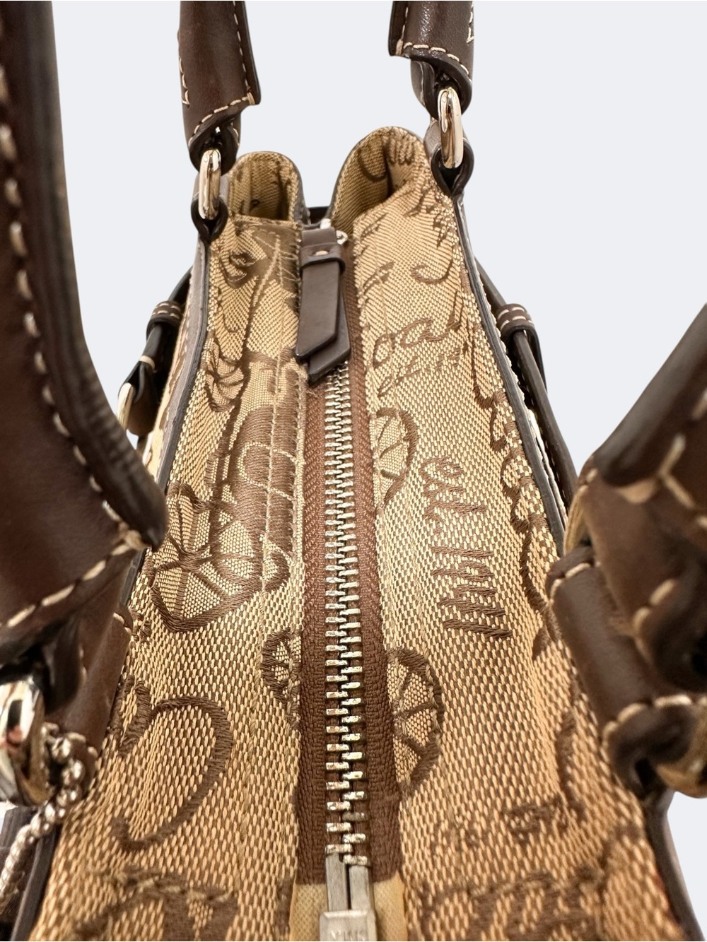 バッグ COACH Hamptons Horsebit Carryall Tote Coach Hamptons Horse & Carriage Carryall Satchel Jacq… - Gem